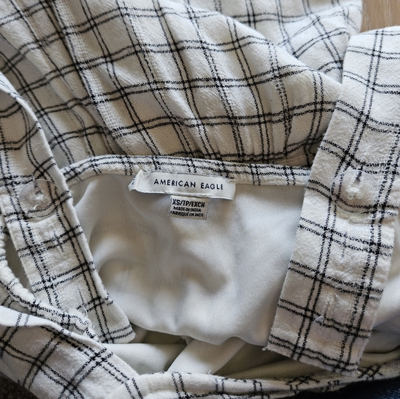 American Eagle plaid jumpsuit XS - Picture 6 of 7
